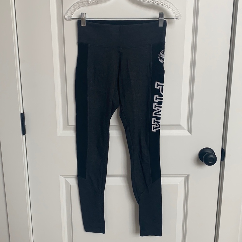 Victorias Secret gray and black color black leggings